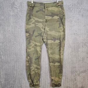 Hollister Ultra High-Rise Jogger Pants Womens‎ Large Camo Military Gorpcore Army